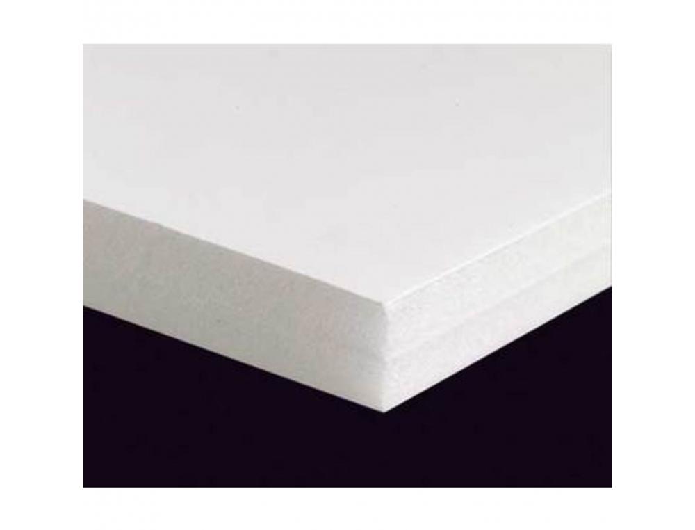 CARTON MOUSSE LOT DE 5 PLAQUES50X65CM EPAISSEUR 5MM COLORIS BLANC CLAIREFONTAINE