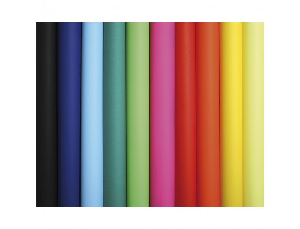 PAPIER AFFICHE CLAIREFONTAINE 60X80CM 90G COLORIS ASSORTIS  PAQUET 50 FEUILLES
