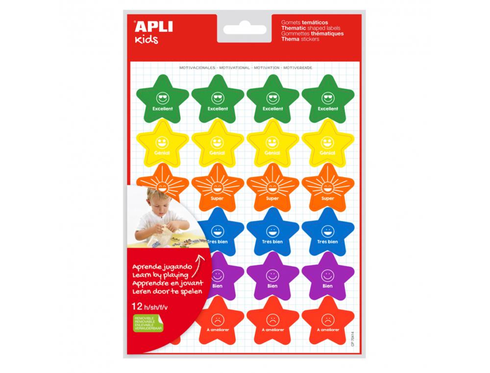 GOMMETTE APLI MOTIVATIONS ASSORTIES 288 UNITES
