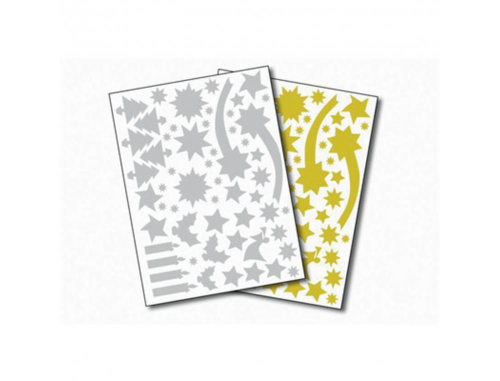 GOMMETTE APLI NOEL OR ET ARGENT ASSORTIES 244 UNITES