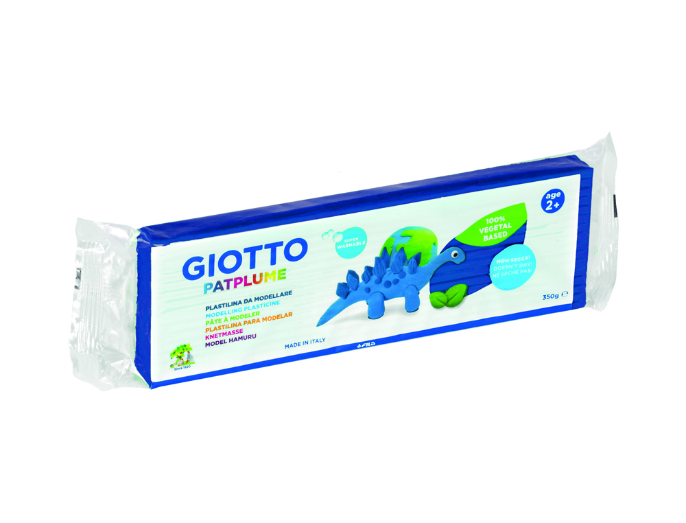 PATPLUME GIOTTO MATIERE VEGETALE SOUPLE NE SECHE PAS  PAIN PREDECOUPE 350G COLORIS  BLEU FONCE