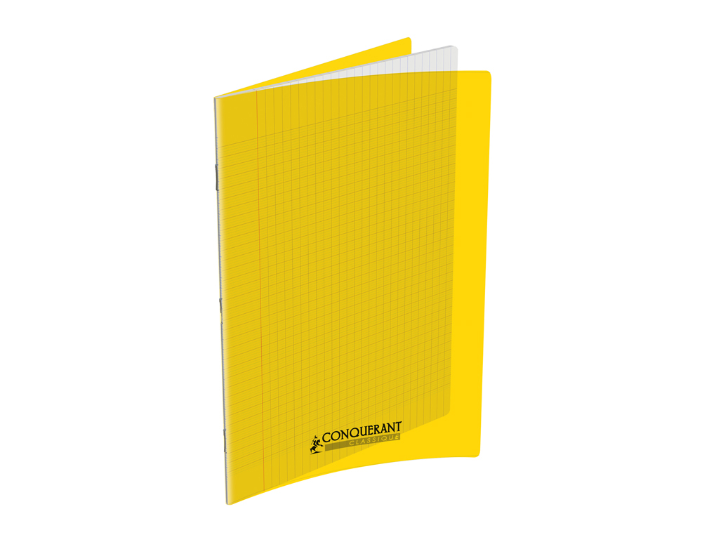 CAHIER CONQUERANT POPLYPROPYLENE  INDECHIRABLE  ET LAVABLE PAPIER VELIN EXTRA 24X32 CM 60 PAGES SEYES