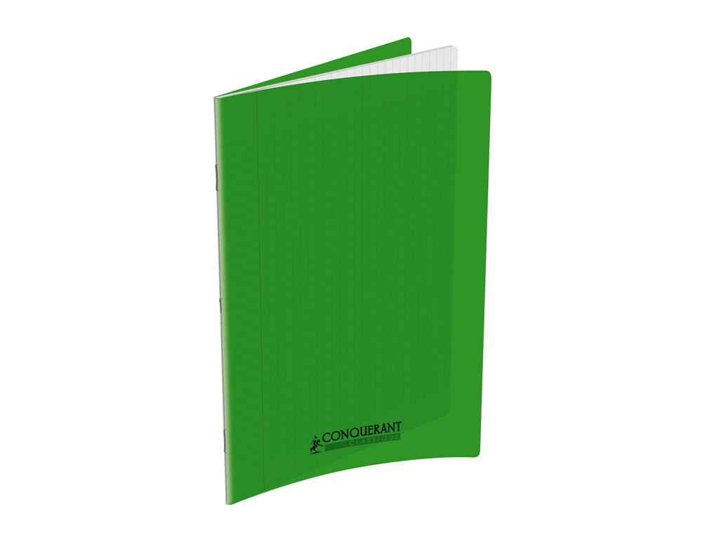 CAHIER CONQUERANT POPLYPROPYLENE  INDECHIRABLE  ET LAVABLE PAPIER VELIN EXTRA 24X32 CM 60 PAGES SEYES