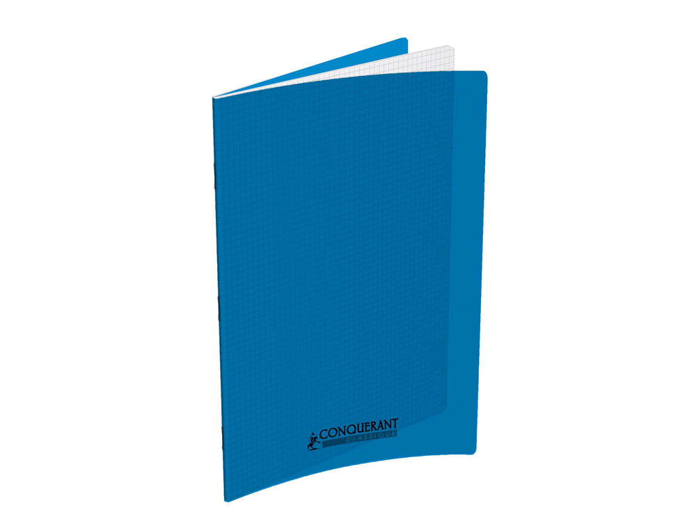 CAHIER CONQUERANT POPLYPROPYLENE INDECHIRABLE   ET LAVABLE PAPIER VELIN EXTRA 24X32 CM 96 PAGES 5X5 PIQURE