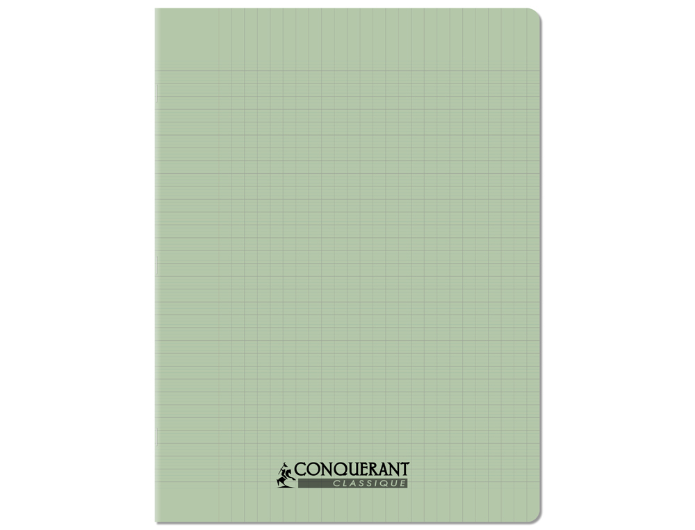 CAHIER CONQUERANT POPLYPROPYLENE INDECHIRABLE   ET LAVABLE PAPIER VELIN EXTRA 24X32 CM 96 PAGES SEYES