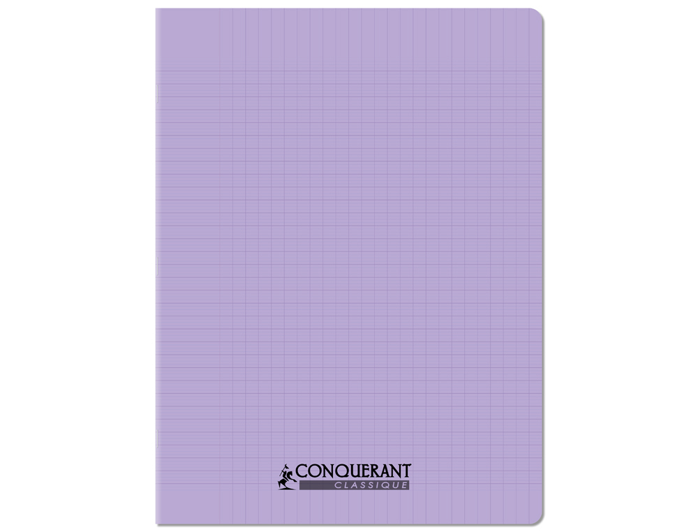 CAHIER CONQUERANT POPLYPROPYLENE INDECHIRABLE   ET LAVABLE PAPIER VELIN EXTRA 24X32 CM 96 PAGES SEYES
