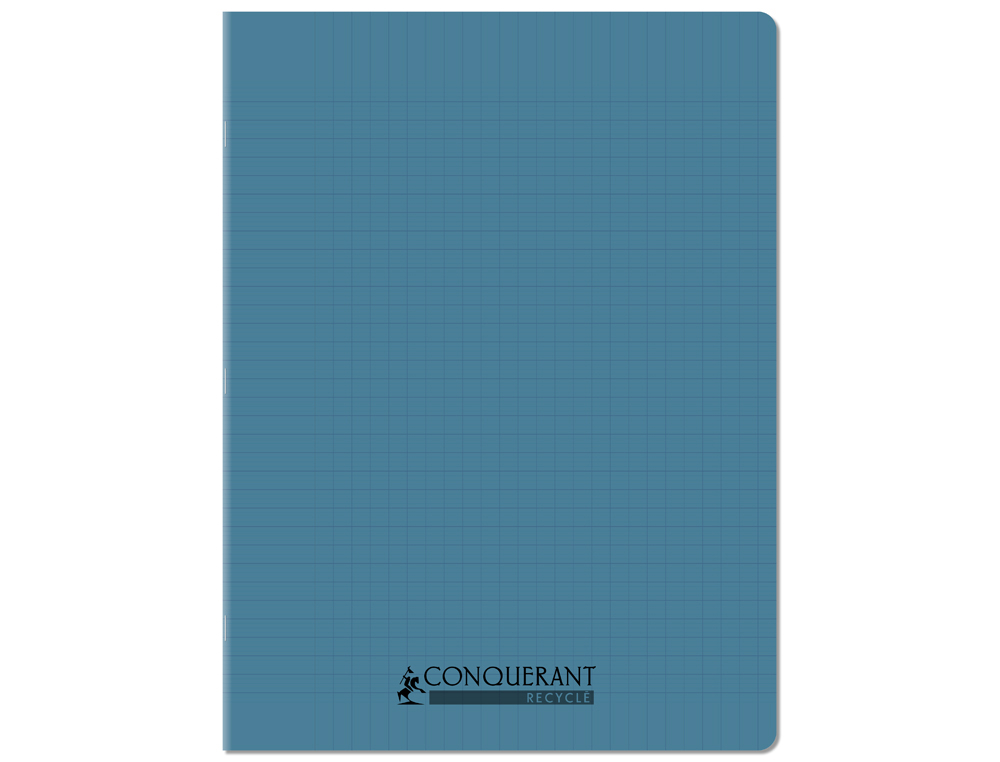 CAHIER CONQUERANT POPLYPROPYLENE INDECHIRABLE   ET LAVABLE RECYCLE 24X32 CM   96 PAGES SEYES PIQURE 90G