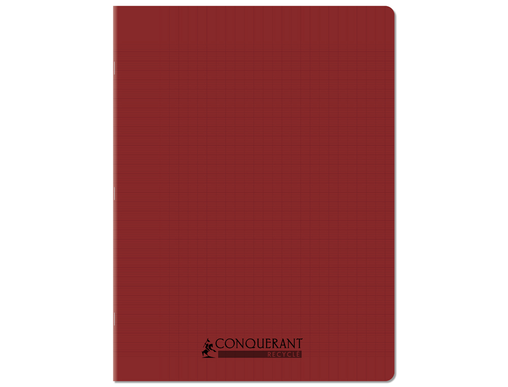 CAHIER CONQUERANT POPLYPROPYLENE INDECHIRABLE   ET LAVABLE RECYCLE 24X32 CM   96 PAGES SEYES PIQURE 90G