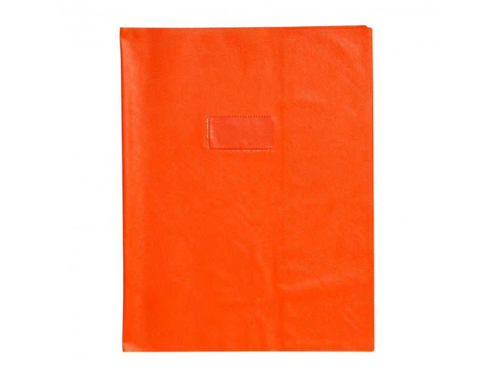 PROTEGE-CAHIER CLAIREFONTAINE 24X32CM PLASTIQUE 22/100E     OPAQUE COLORIS ORANGE