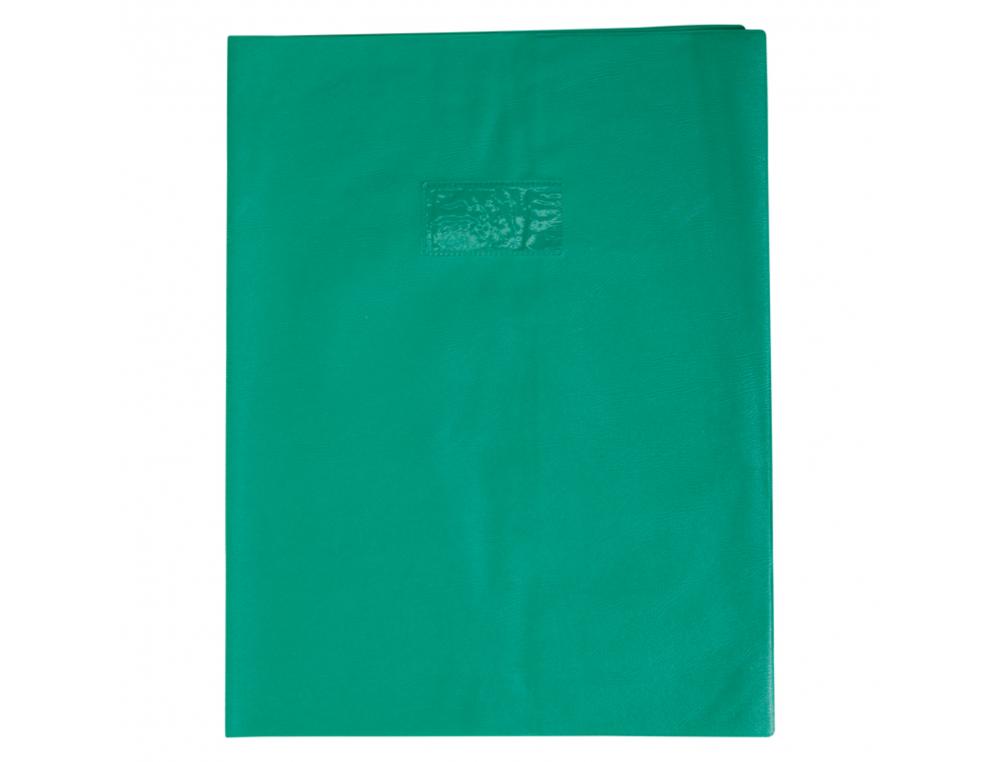 PROTEGE-CAHIER CLAIREFONTAINE 24X32CM PLASTIQUE 22/100E     OPAQUE COLORIS VERT
