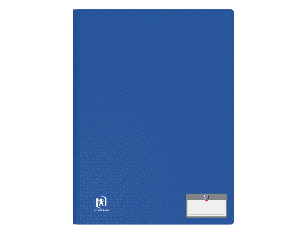 PROTEGE DOCUMENTS MEMPHIS OXFORD COUVERTURE EN          POLYPROPYLENE OPAQUE 20 VUES  COLORIS BLEU