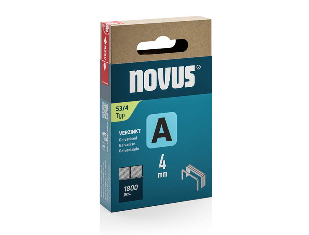 AGRAFES POUR CLOUEUR 53/4 NOVUS BOITE DE 1800