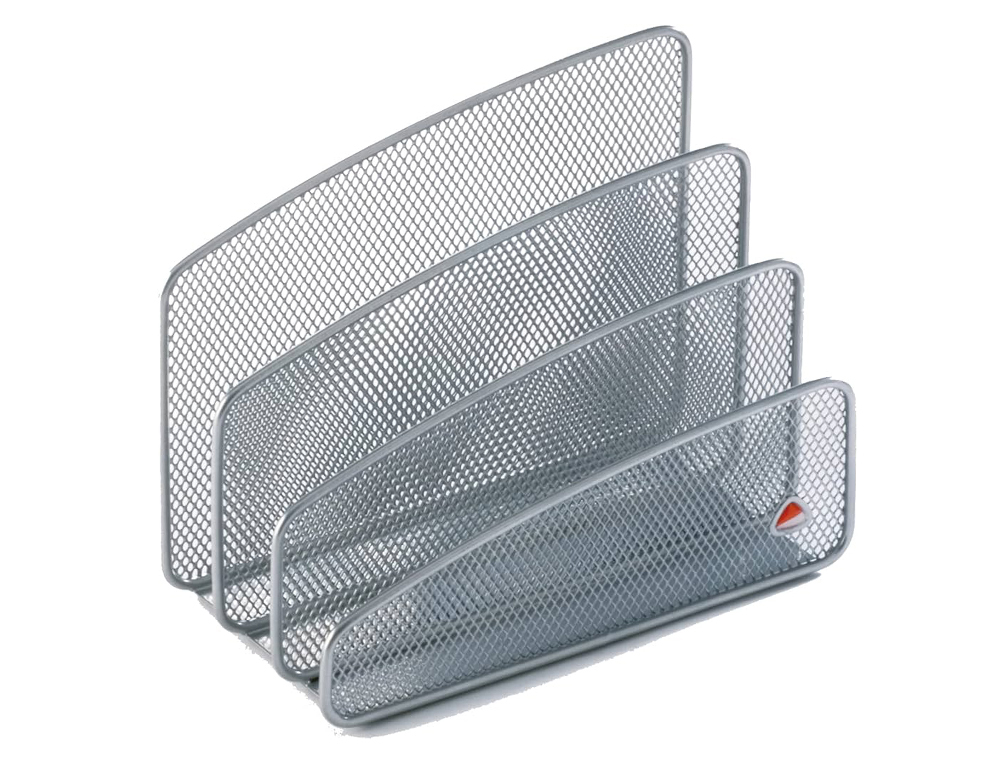 MINI-TRIEUR COURRIER ALBA METAL MESH 3 COMPARTIMENTS    COLORIS GRIS