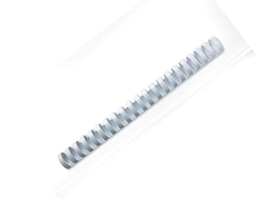 PEIGNES PLASTIQUE GBC POUR FORMAT A4 16MM 145 FEUILLES  COLORIS BLANC BOITE DE 100    UNITES