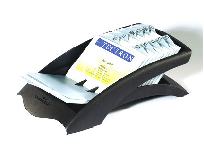 FICHIER DURABLE VISIFIX PLASTIQUE CARTES VISITE LINAIRE 54X104MM RECTO-VERSO INTERCALAIRES ONGLETS 100 POCHETTES