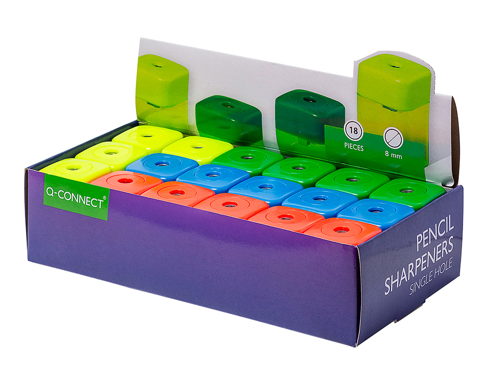 TAILLE-CRAYON Q-CONNECT CONOMIQUE RSERVOIR PLASTIQUE TRANSPARENT 1 USAGE