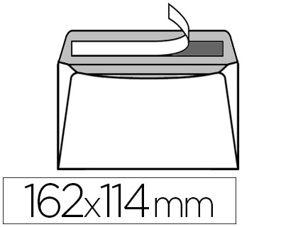 BLOC ENVELOPPE PRCASE GPV DTACHABLE ADHSIVE VLIN BLANC 90G C6 114X162MM FOND GRIS BLOC 50 UNITS