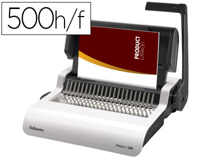 PERFORELIEUSE FELLOWES PULSAR+300 MANUELLE 300F PERFORATION 20F ANNEAUX MAXI 38MM USAGE FRQUENT BAC A4 460X420X135MM