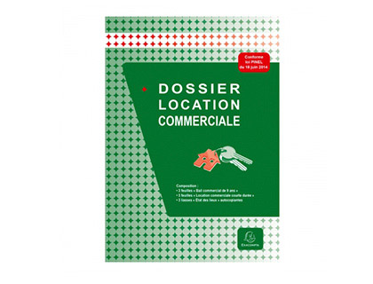 CONTRAT LOCATION COMMERCIALE EXACOMPTA DOSSIER COMPLET BAIL 9 ANS BAIL MOINS 2 ANS