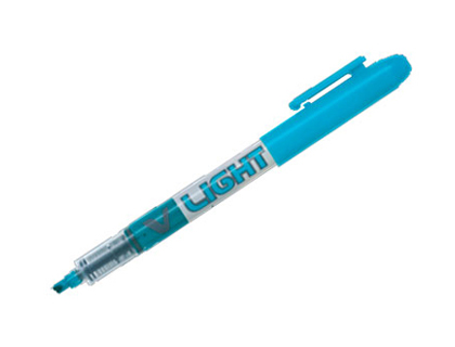 SURLIGNEUR PILOT V LIGHT TRAC 1/3MM ENCRE LIQUIDE PIGMENTE FLUIDE NIVEAU D' ENCRE VISIBLE COLORIS BLEU