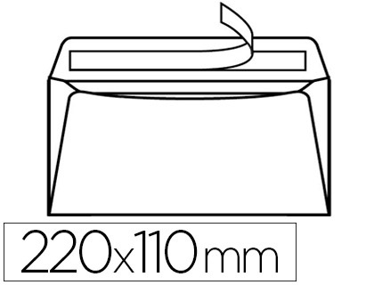 ENVELOPPE GPV GREEN DL 110X220MM 75G ADHSIVE COLORIS BLANC BOTE 500 UNITS