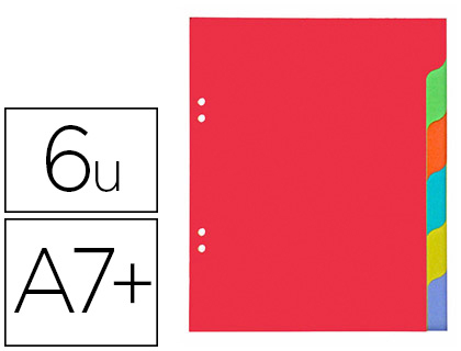 INTERCALAIRE COUTAL CARTE RECYCLE 170G 6 POSITIONS 170X220MM