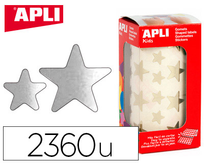 GOMMETTE MTALLISE APLI AGIPA TOILE COLORIS ARGENT ROULEAU 2360 UNITS