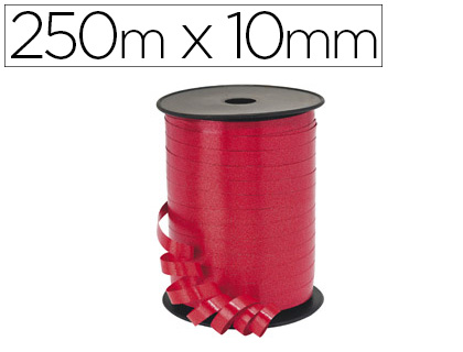BOBINE BOLDUC MTALLIS 250MX10MM COLORIS ROUGE