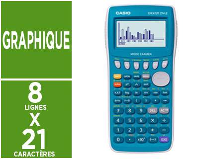 CALCULATRICE CASIO GRAPHIQUE GRAPH 25+E PRO CONFORME BAC PRO MENU ICNE CONNECTABLE PC MODE EXAMEN 181X89X21MM 205G