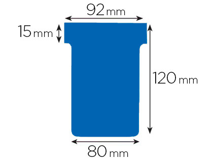 FICHE PLANNING NOBO INDICE 3 15X92X120X80MM COLORIS BLEU TUI 100 UNITS