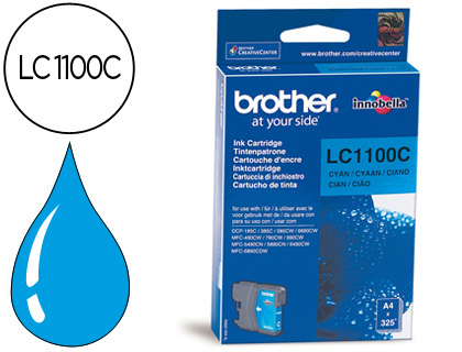 CARTOUCHE BROTHER JET D'ENCRE LC1100C COULEUR CYAN 325P