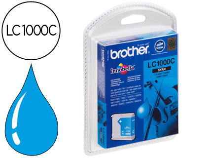 CARTOUCHE BROTHER JET D'ENCRE LC1000C COULEUR CYAN 400P