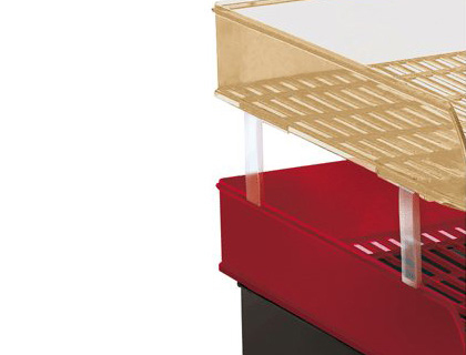 JEU DE 4 REHAUSSEURS ESSELTE TRANSPARENT