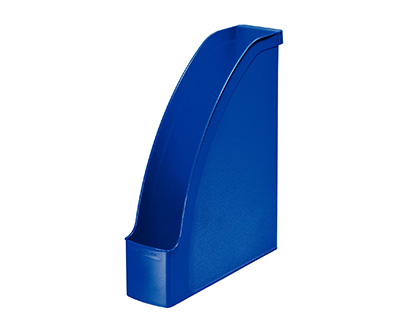 PORTE-REVUES LEITZ PLUS POLYSTYRNE A4 24X32CM 2 POSITIONS VERTICALE OU HORIZONTALE 278X78X300MM COLORIS BLEU