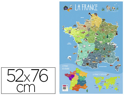 POSTER BOUCHUT GRANDRMY FRANCE 52X76CM 150G PELLICUL EFFAABLE  SEC