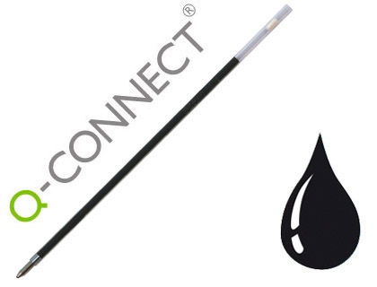 RECHARGE Q-CONNECT STYLO-BILLE SUR SOCLE ENCRE COULEUR NOIRE