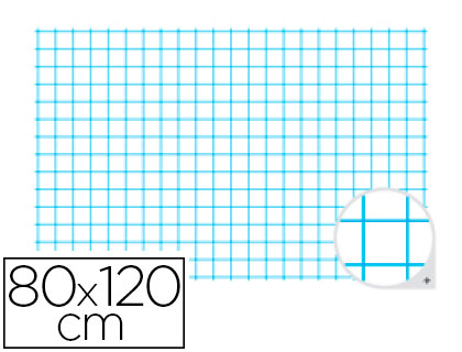TABLEAU BOUCHUT GRANDRMY QUADRILLAGE 5X5 EFFAABLE  SEC 80X120CM