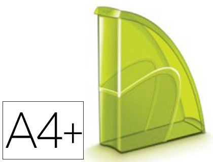 PORTE-REVUES CEP HAPPY POLYSTYRNE ANTICHOC FORMAT 240X320MM FRONT BAS 270X85X310MM COLORIS VERT BAMBOU