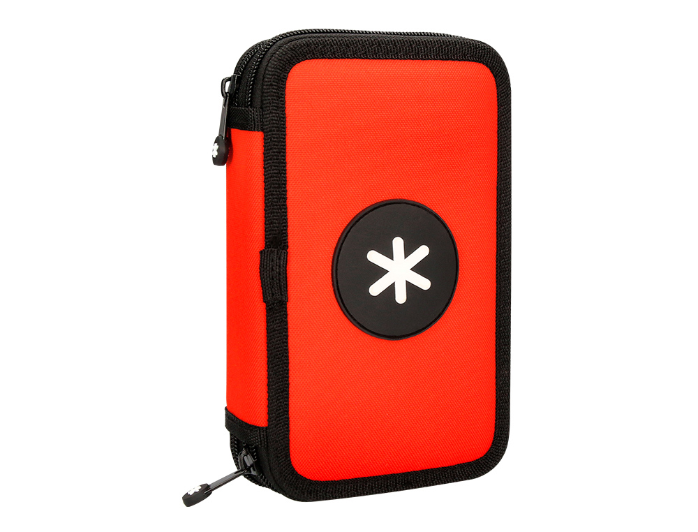 TROUSSE GARNIE ANTARTIK 2 COMPARTIMENTS 28 PIECES ROUGE