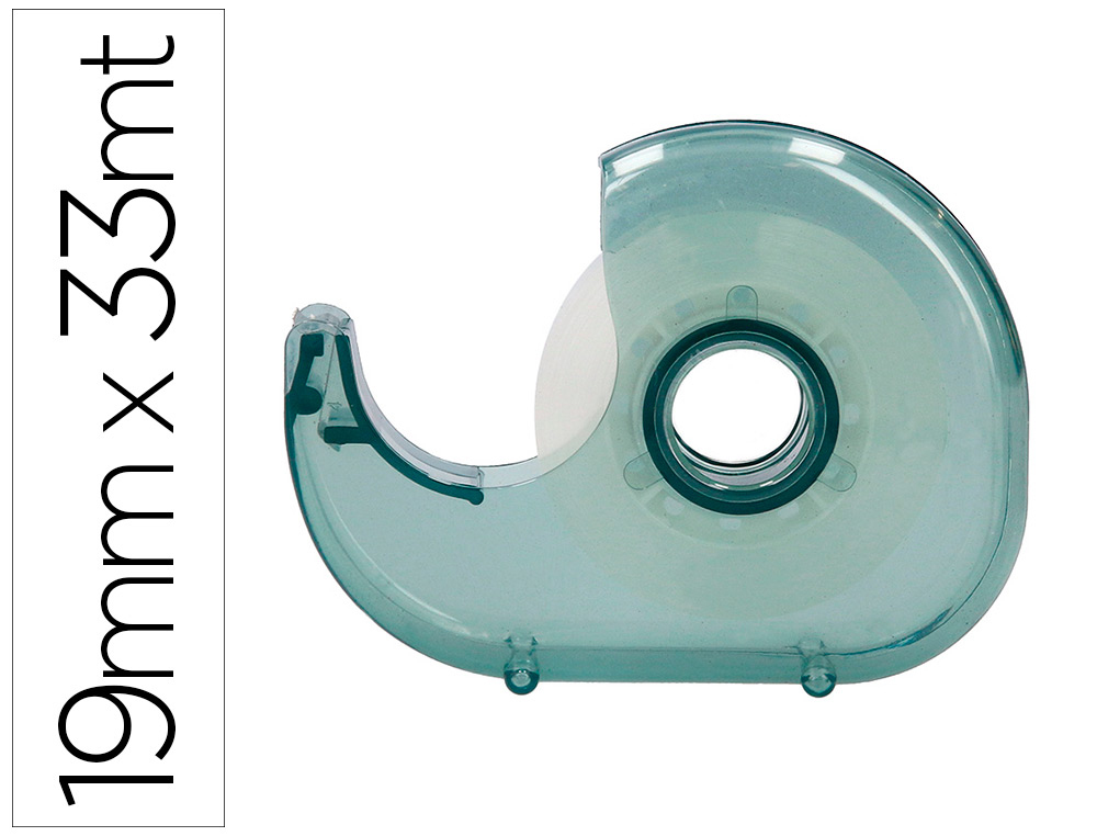 MINI DEVIDOIR LIDERPAPEL ECOUSE 100% PLASTIQUE RECYCLE POUR RUBAN ADHESIF 33 MM X 19 MM