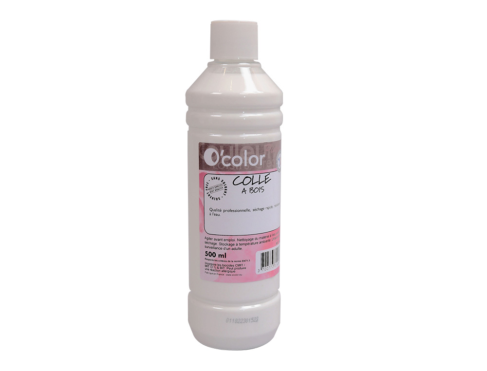 COLLE A BOIS O'COLOR CONSISTANCE EPAISSE SANS      SOLVANT NI ACIDE FLACON 500ML