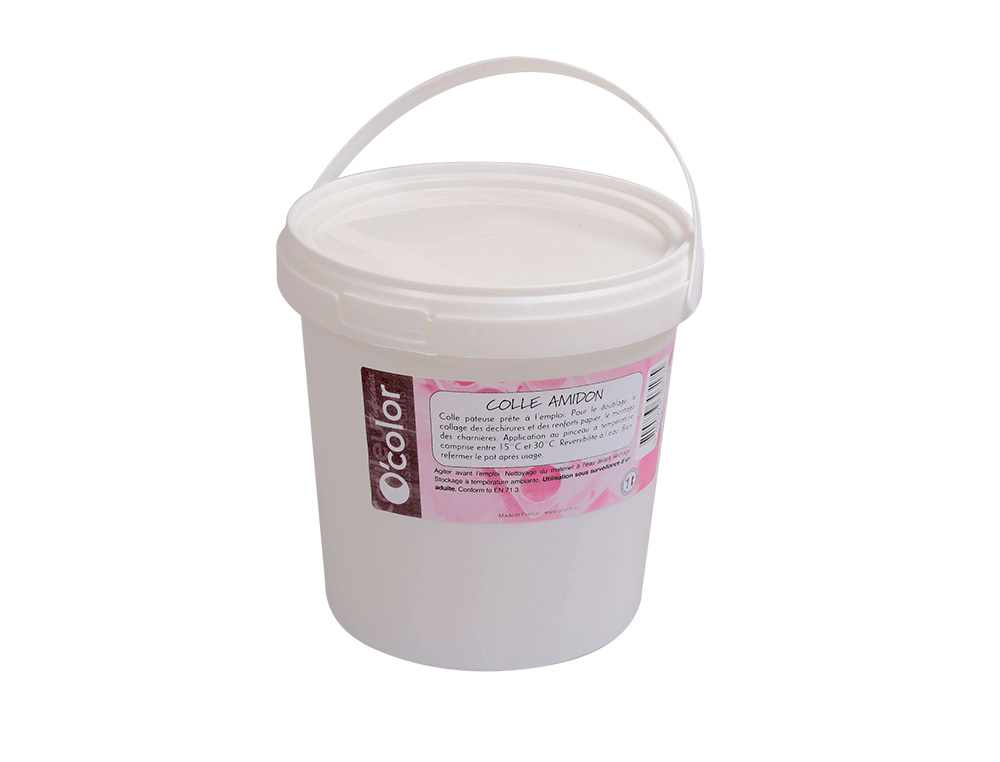 COLLE AMIDON O'COLOR PRETE A L'EMPLOI REVERSIBLE A EAU POT 1KG