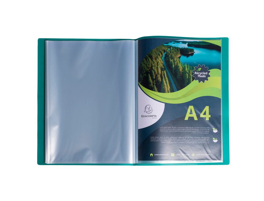 PORTE-VUES EXACOMPTA OPAK PP RECYCLE A4 160 VUES