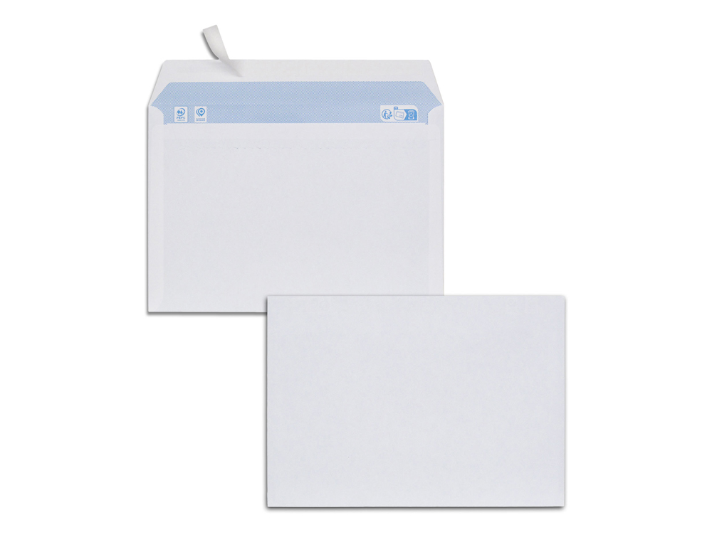 ENVELOPPES BLANCHES C5 80G ADHESIVES PEFC ECO 162X229MM  BOITE DE 500 UNITES