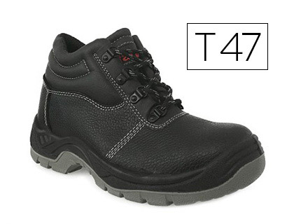 CHAUSSURE FARU SCURIT CUIR EMBOUT ACIER COLORIS NOIR TAILLE 47 PAIRE