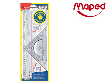 KIT DE TRAAGE GOMTRIQUE MAPED SPCIAL GAUCHERS CONTENANT RGLE QUERRE ET RAPPORTEUR