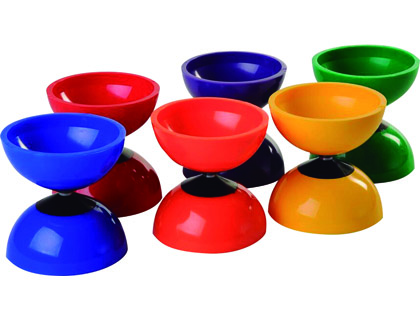 DIABOLO PLASTICO ROTOTECH BIG EN PLASTIQUE AVEC BAGUETTES + LIVRET AXE VISS DIAMTRE 10CM