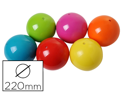 BALLE SCOLAIRE PLASTICO ROTOTECH EN PVC GONFLABLE UNIE LISSE DIAMTRE 220MM 160G