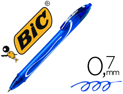 ROLLER BIC GELOCITY QUICK DRY CRITURE MOYENNE 0.5MM SCHAGE RAPIDE ENCRE GEL COLORIS BLEU