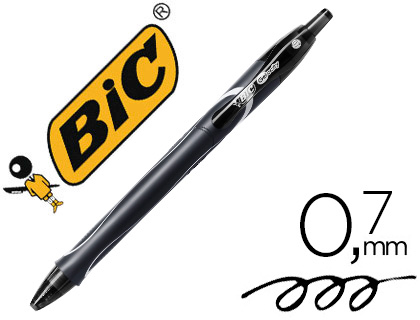 ROLLER BIC GELOCITY QUICK DRY CRITURE MOYENNE 0.5MM SCHAGE RAPIDE ENCRE GEL COLORIS NOIR